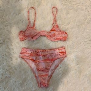 Peach Underwire Bikini